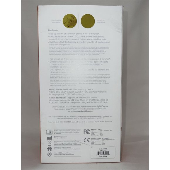 UV SANITIZER Tech Candy Kill Germs in 5 minutes NIB - Picture 2 of 2